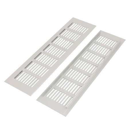 Wardrobe Cabinet Aluminum Alloy Air Vent Ventilation Grille 300mmx80mmx15mm 2pcs - Walmart.com
