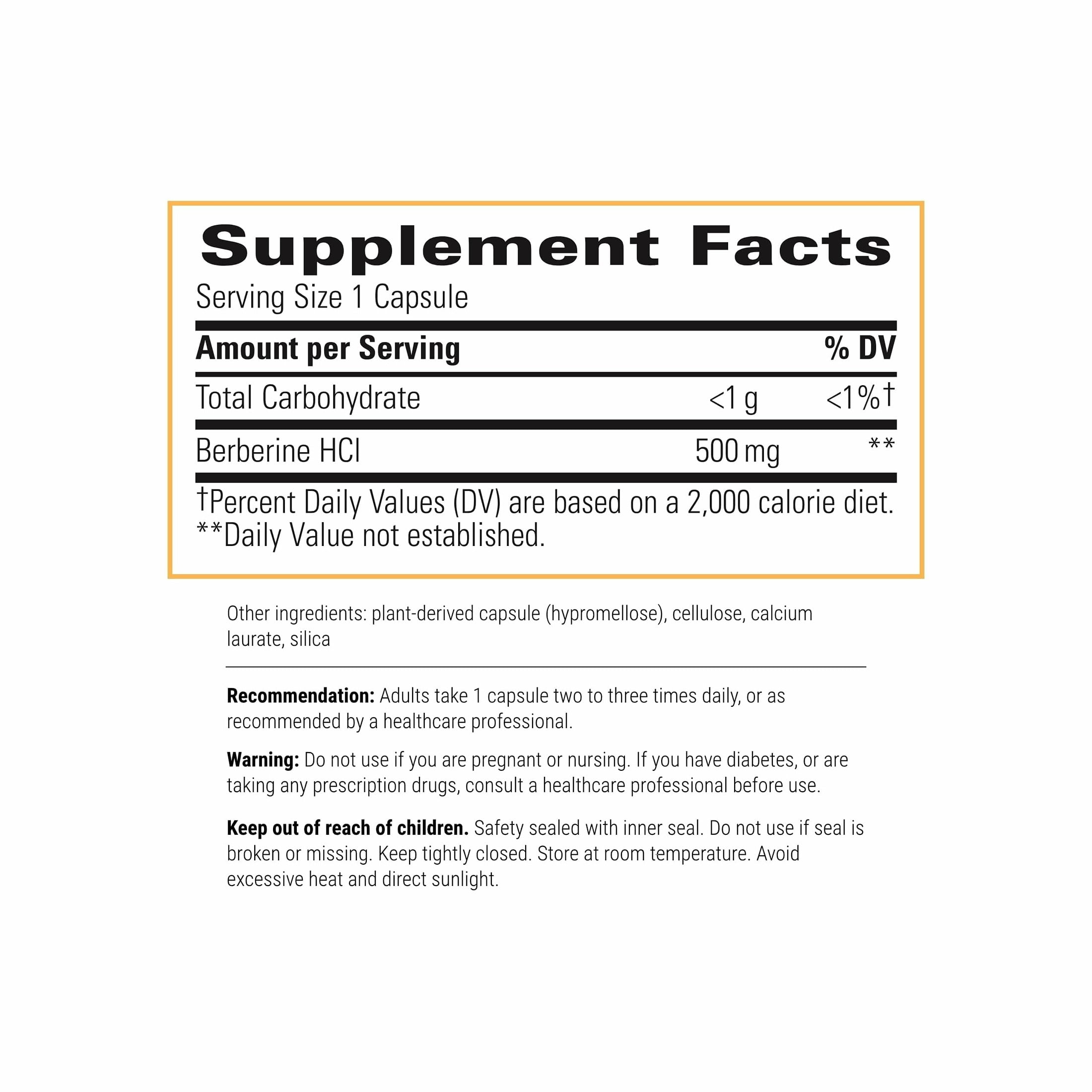 Integrative Therapeutics Berberine - Supplement for Cellular Energy Metabolism & Metabolic Support* - Dairy-Free & Gluten-Free - 120 Capsules (120 Servings)
