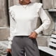 thumbnail image 5 of Suéter de Punto Gibobby para Mujer Holgado Cuello Redondo Ancho Blanco S, 5 of 5