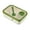Green, variant on Salad Bento Lunch Box with Spoon&Fork&Dip Box Microwave Safe Leakproof 2 Compartment Perfect for Work, School, Camping, Travel, Green