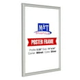thumbnail image 2 of M&T Displays Snap Poster Frame 11x14 Inch Silver 0.59" Aluminum Profile Front Loading Wall Mounting Picture Photo Document Certificate Sign Holder Mitered Corner Anti Glare Cover (10 pack), 2 of 8