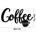 thumbnail image 3 of Metal Coffee Bar Hanging Wall Sign Coffee Station Word Letter Sign Cafe Decor, 3 of 5