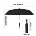 thumbnail image 2 of PBAZIH Automatic Rotatable Sun Umbrella, Foldable Sunscreen and Rain Protection, High-Density Windproof Fabric, One-Handed Automatic Opening and Closing, UV Sun Protection, Compact and Portable, 2 of 8