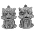 thumbnail image 6 of GOOHOCHY Chinese Sandstone Lion Ornaments for Decor Wealth Prosperity Handicrafts 1 Pair Suitable Size, 6 of 8