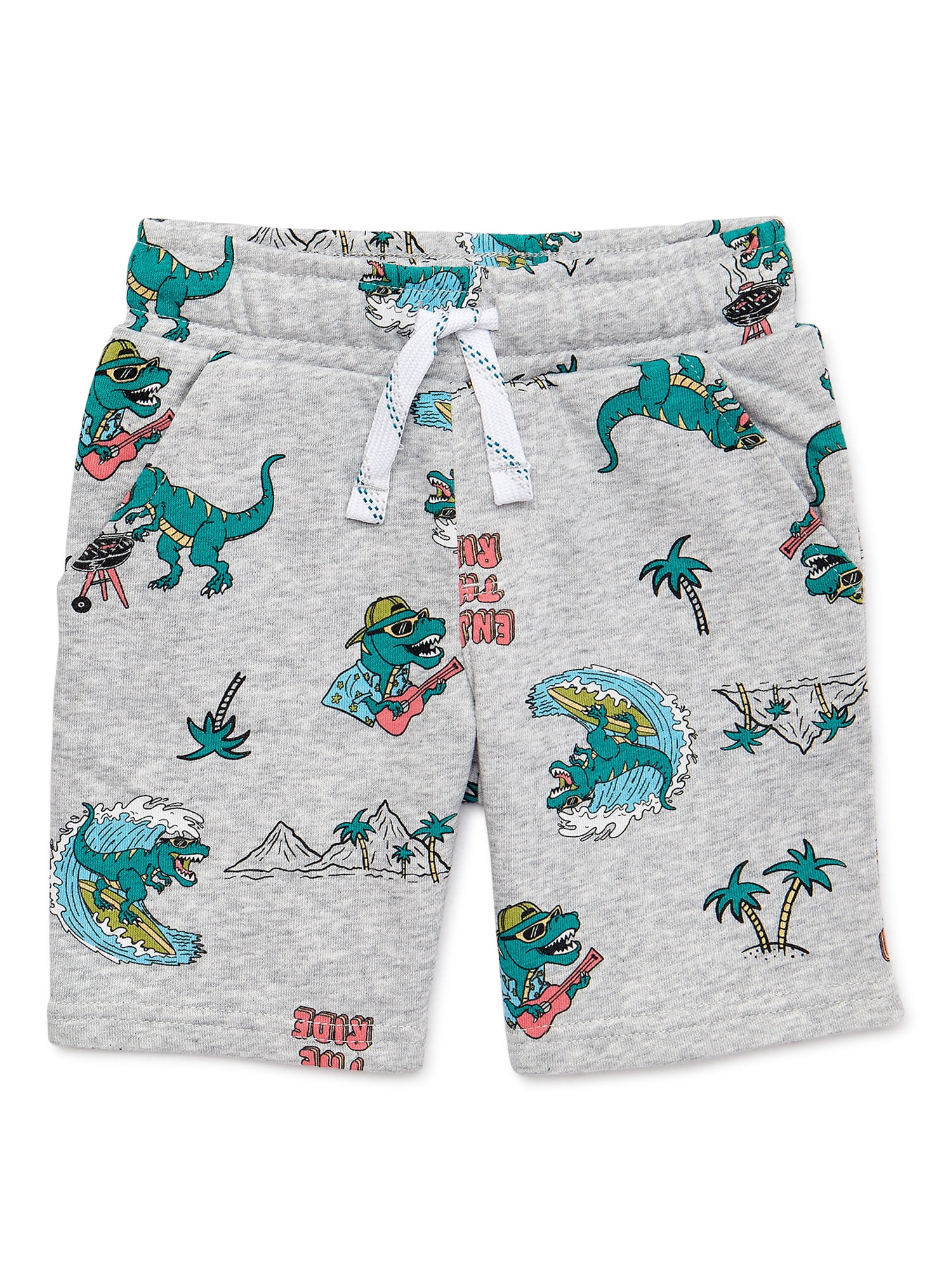 365 Kids From Garanimals 365 Kids Boys French Terry Print Shorts, Sizes 4-10