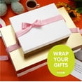 thumbnail image 3 of FFIY 6 Extra Large Gift Boxes with Lids 17x11x2.5 Inches Apparel Gift Box White Shirt Gift Boxes for Clothes Gift Wrap Boxes Grain Texture White, 3 of 7