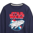 thumbnail image 3 of Star Wars - Millennium Falcon Americana - Toddler And Youth Long Sleeve Graphic T-Shirt, 3 of 5