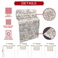 thumbnail image 6 of Khaki Flower Short Table Runner 48 Inches Long,Vintage Farmhouse Boho Leaf Spring Plant Cotton Linen Table Runners Dresser Scarves,Fabric Tabletop Scarf Furniture Cover for Home Dinner Party 13"x48", 6 of 9