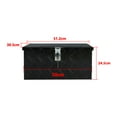 thumbnail image 2 of ALL-CARB 20 Inch Aluminum Tool Box Trailer Tongue Tool Box Organizer Black With Lock Key, 2 of 6
