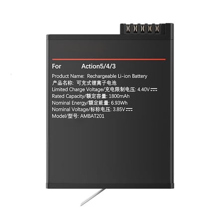 YIGSECU Replacement Battery 1800mAh Battery Repair for Action 5/4/3 Withstands Wide Temperature Ranges