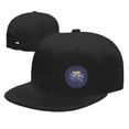 thumbnail image 4 of DouZhe Flat Brim Cap Snapback Hat, Neon Game Controller Games Zone Prints Adjustable Black Adult Baseball Cap, 4 of 6