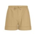 thumbnail image 5 of Chiccall Mens Lightweight Cotton Shorts for Men Trendy Summer 2026 Casual Beach Drawstring Elastic Waist Plus Size Shorts with Deep Pockets, 5 of 6