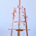 thumbnail image 2 of SIYTUAU Yellow Pink Gradient Rattan Butterfly Garland Artificial Decorative Vine For Walls Balustrades Arch Spring Party Decor B, 2 of 7