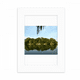 thumbnail image 1 of Lago Jardin Marco de Fotos de escritorio imagen Blanco Pintura arte 5x7 pulgadas, 1 of 4