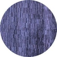 thumbnail image 1 of Ahgly Company Indoor Round Abstract Blue Modern Area Rugs, 6' Round, 1 of 4