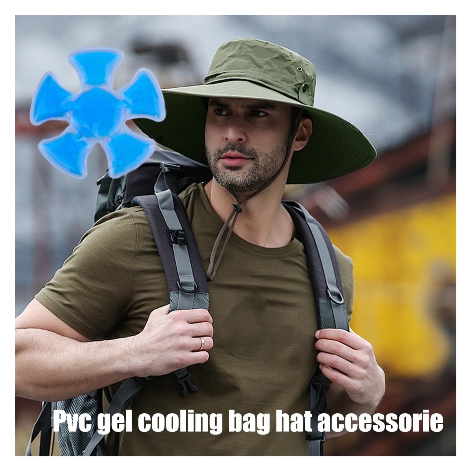 3PCS Ice Pack for Hat,Breathable Hat Packs Insert, Reusable Cooling Gel Packs for Hat,for Camping