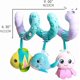 thumbnail image 5 of Juego de 3 juguetes para asiento de coche, juguete de actividad de espiral de peluche para bebé, juguetes colgantes para cochecito de bebé, juguete de peluche para niño pequeño (océano), 5 of 5