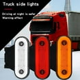 WENXUAN 1PCS LED Amber Orange Side Marker Lights Indicator Trailer with