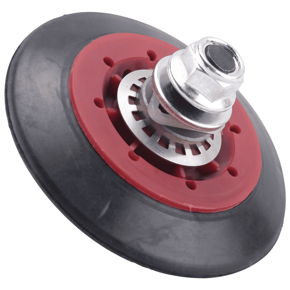 4 Pack of 4581EL2002C Dryer Drum Roller Assembly Fit for , , Replace Part 4581EL3001C, PS8260240,4 x Dryer Drum Support Roller,Red&Black