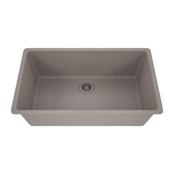 32" x 19" Quartz Kitchen Sink, Single Bowl Sink, Drop-in Sink, Undermount Sink, Granite Kitchen Sink, Galaxy Concrete Kitchen Sink, Lexicon Platinum LP-1000-C-SO