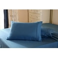 thumbnail image 2 of The Great American Store 1800 Series Double Brushed Microfiber Sheet Set - Cal-King (Solid, Navy Blue), 2 of 3