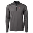 thumbnail image 2 of Men's Cutter & Buck Black Greenville Drive Big & Tall Virtue Eco Pique Micro Stripe Recycled Quarter-Zip Pullover, 2 of 3