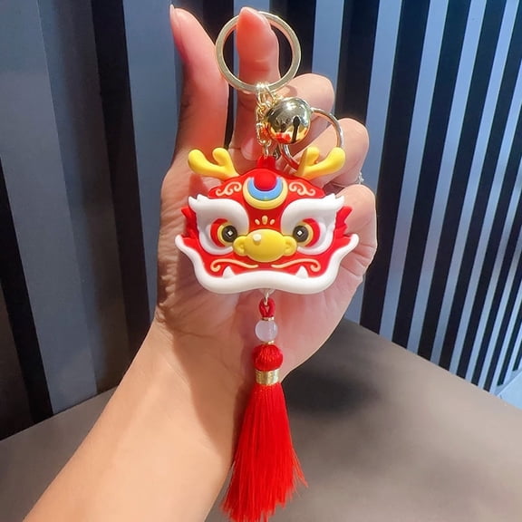 Chinese Style Dragon Keyring Fashionable Cartoon Dragon Key Chain Chinese Zodiac Dragon Keychain