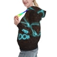 thumbnail image 2 of Daiia Neon Sign For Books Pattern Women's Fashion Hoodies & Sweatshirts with Kangaroo Pocket Hooded Sweatshirt with Eye-catching Drawstrings-Large, 2 of 7