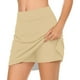 thumbnail image 1 of Gibobby faldas para mujer informal para mujer, falda deportiva para Yoga, pantalones cortos, falda(Caqui, XL), 1 of 5