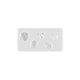 thumbnail image 1 of Molde de silicona para nail art con diseño de cadena de perlas en 3D. Plantilla de manicura DIY con motivos de hojas, flores y animales para manualidades con resina, acrílico y gel, 1 of 3