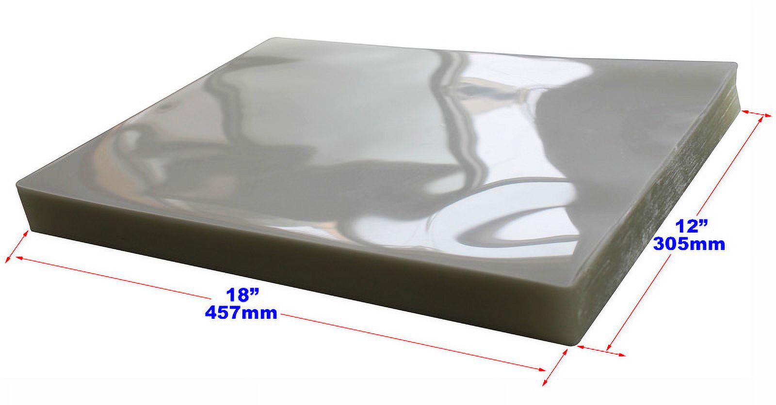 INTBUYING 12*18inch PVC Photo Clear Thermal Laminating Pouch Film 100 Sheets/Pack