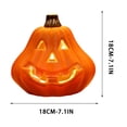 thumbnail image 2 of Halloween Lighted Pumpkin, Large Plastic LED Pumpkins Decoration for Thanksgiving Day Outdoor Yard Porch Home Storefront Holiday Display Decor, 2 of 6