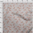 thumbnail image 3 of oneOone Polyester Spandex Brown Fabric Floral Sewing Material Print Fabric By The Yard 56 Inch Wide, 3 of 5