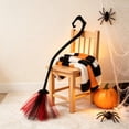 thumbnail image 4 of 38.2 Inch Witch Broom with Ribbon, Halloween Decoration Party Favor Photo Booth Accessories, 4 of 6