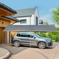 thumbnail image 3 of Outsunny 10'x20' Carport Heavy Duty Galvanized Car Canopy with Included Anchor Kit, 3 Reinforced Steel Cables, Grey, 3 of 11