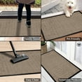 thumbnail image 6 of A1HC Indoor Outdoor Mat, Front and Back Entrance Welcome Mats, Front Patio Mats 24x36 Inches, Non-Slip Easy Clean Entrance Washable Large Size Doormat, Beige Criss Cross, 6 of 8