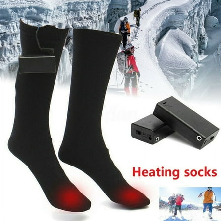 Ready Stock Unisex Heated Sock Battery Powered Electric Winter Heat Men Thermal Foot Warm