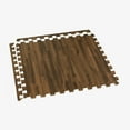 thumbnail image 4 of Forest Floor 5/8 Inch Thick Printed Foam Tiles, Premium Wood Grain Interlocking Foam Floor Mats, Anti-Fatigue Flooring, Walnut, 24 Sq Ft, 4 of 10