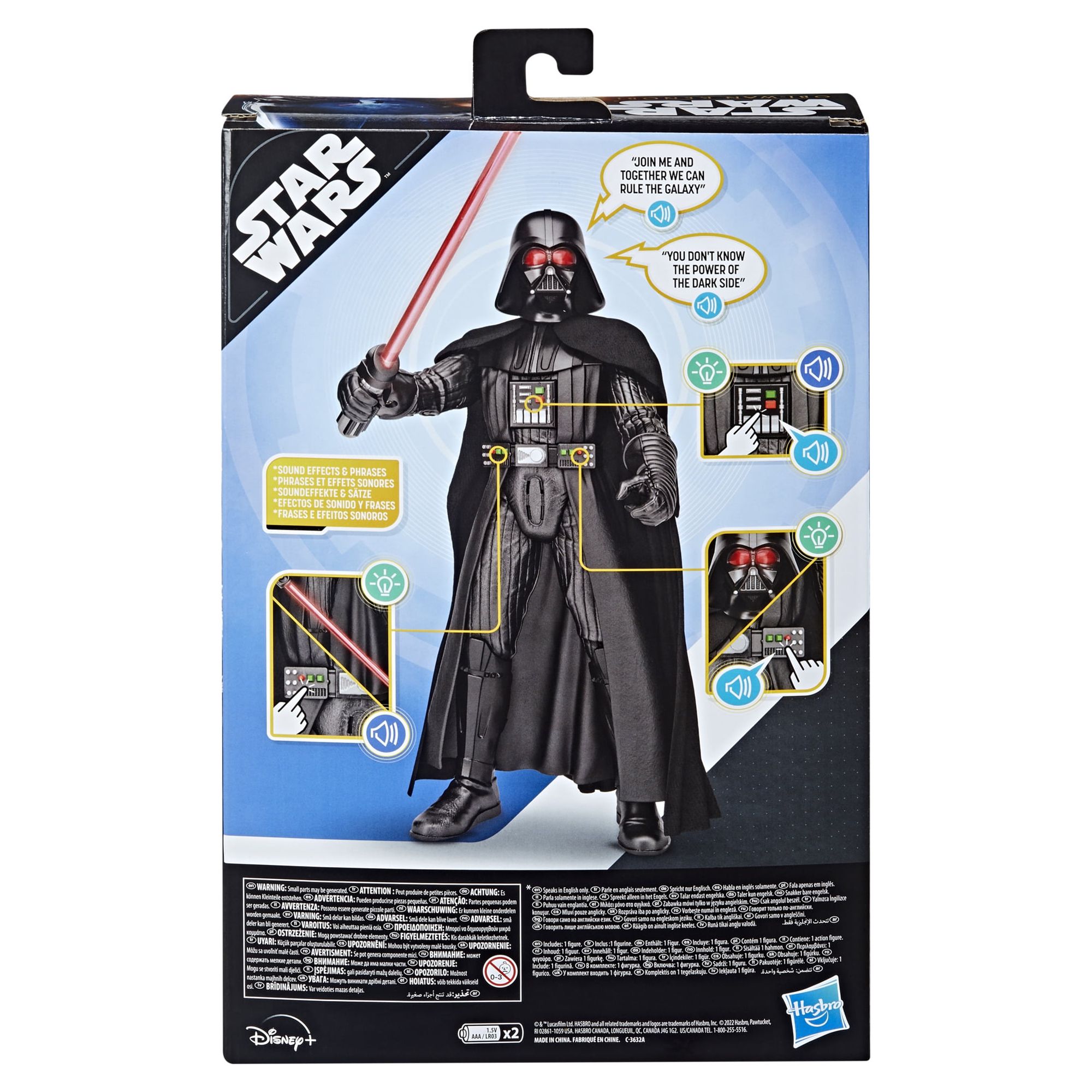 Star Wars: Obi-Wan Kenobi Darth Vader Toy Action Figure for Boys and Girls Ages 4 5 6 7 8 and Up (12”) - image 4 of 11