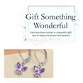 thumbnail image 7 of Purple Amethyst Butterfly Dangle Earrings for Women 925 Sterling Silver Birthstone Jewelry Lever Back Gifts for Women Iolite Ct 0.5 Birthday Gifts, 7 of 7