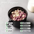 thumbnail image 5 of AmorArc Ceramic Soup Mugs with Lid, 24 oz Soup Cups with Hanlde for Coffee,Cereal,Salad,Noodles,Tea,Soup Bowls Cups,Microwave &Dishwasher Safe, Set of 4, Black with Vented lid, 5 of 7