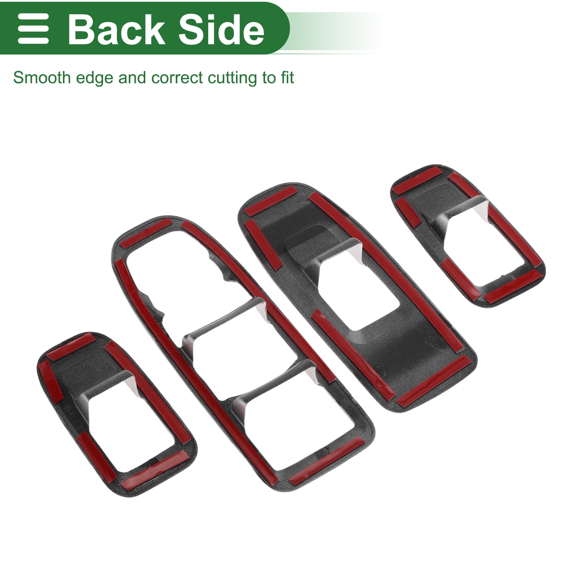 Unique Bargains Window Lift Switch Panel Trim Cover for Cadillac XT5 2016-2023 Front Rear Car Door Window Control Button Interior Accessories Silver Tone