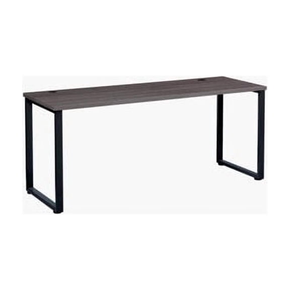 Interion Open Plan Office Desk - 60""W x 24""D x 29""H - Charcoal Top with Black