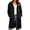 Black, variant on Womens Raincoat for Women Denim Jacket Lined Camping Gilet Jacket with Pockets Black XXL