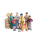 Asian Doll Family 8Pc, Unisex ages 3 and up