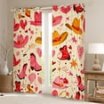 thumbnail image 2 of Homewish Kids Teens Girls Western Cowgirl Black Out Curtains,Cartoon Boots Hats Curtains Pack of 2 (42x63 Each),Stars Print Bedroom Curtains,Super Cozy Room Decor, 2 of 6