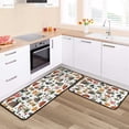 thumbnail image 1 of 2Pcs Kitchen Floor Rug Washable 2 Pieces Mushroom Mats for Bathroom Non Slip Waterproof Standing Kitchen Runner Mats 17”x30”+17”x47”, 1 of 6