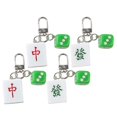 thumbnail image 2 of 4Pcs Chinese Style Mahjong Tile Keychains Unique Keychains Chic Bag Pendants, 2 of 3