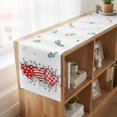thumbnail image 6 of Table Runners 108 Inches Long Dress Scarves, Valentine's Day Farmhouse Coffee/Dining/Kitchen Table Runner for Living Room, Red Love Heart Eucalyptus Watercolor 13x108 Inch, 6 of 9