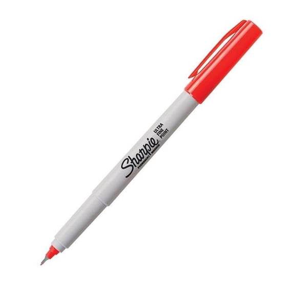 Sharpie Ultra Permanent Marker Fine Point - Fine Red Ink - 12 Count
